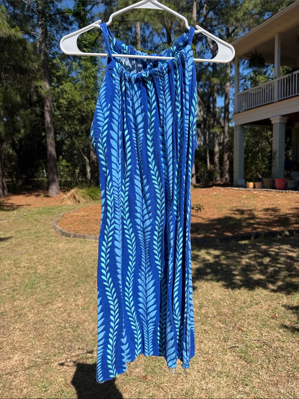 Escapada Blue Coral Print Alice Dress